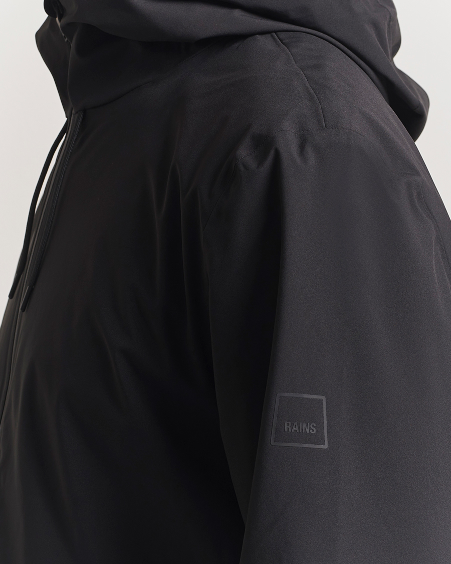 Herre | Jakker | RAINS | Suva Hooded Waterproof Long Jacket Black