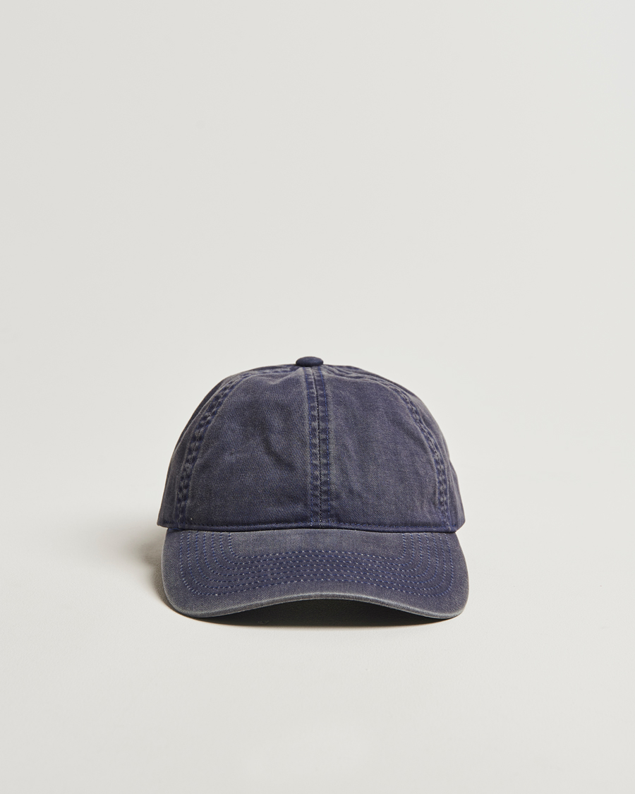 Herre | Hatte & kasketter | Varsity Headwear | Washed Cotton Baseball Cap Navy