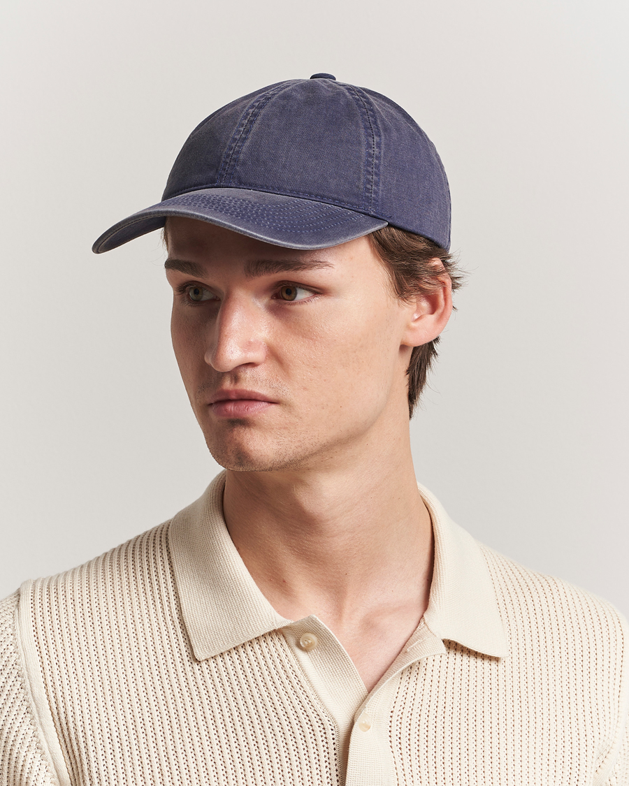 Herre | Hatte & kasketter | Varsity Headwear | Washed Cotton Baseball Cap Navy
