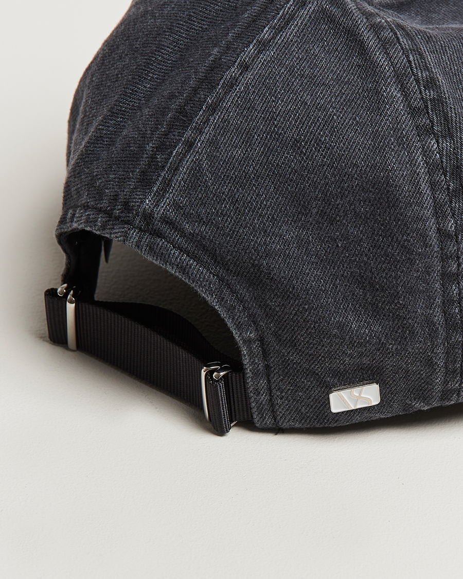 Herre | Hatte & kasketter | Varsity Headwear | Washed Denim Baseball Cap Black