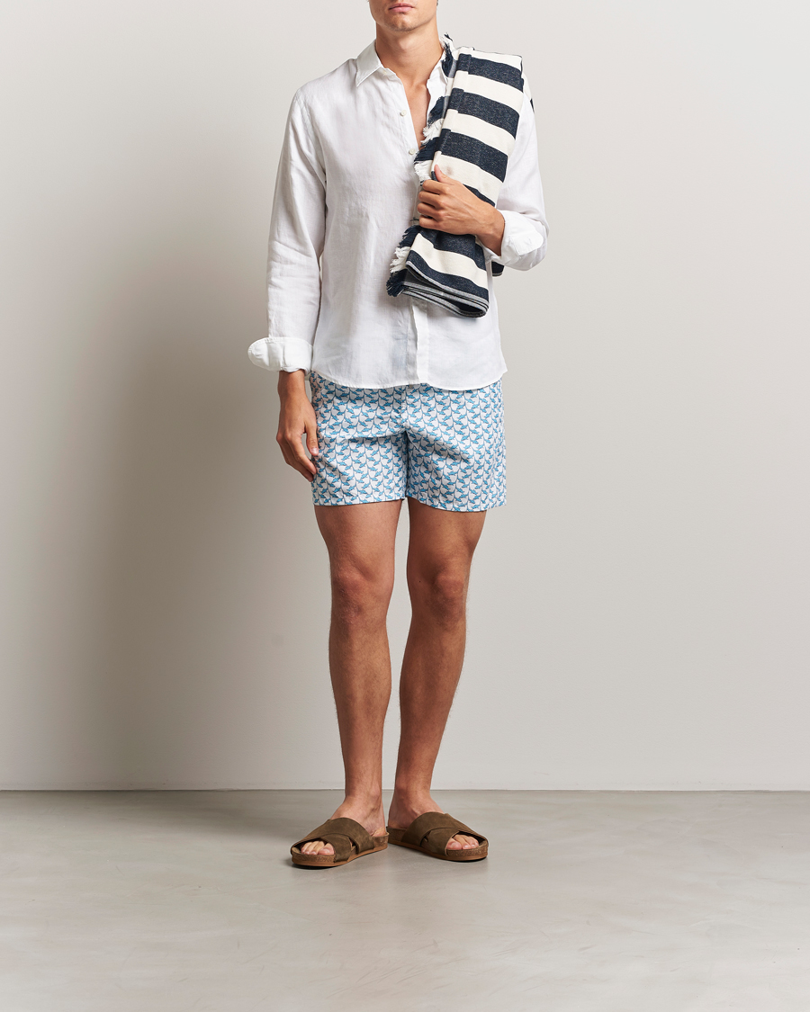 Herre | Badebukser | Vilebrequin | Moorea Swimshorts Blanc