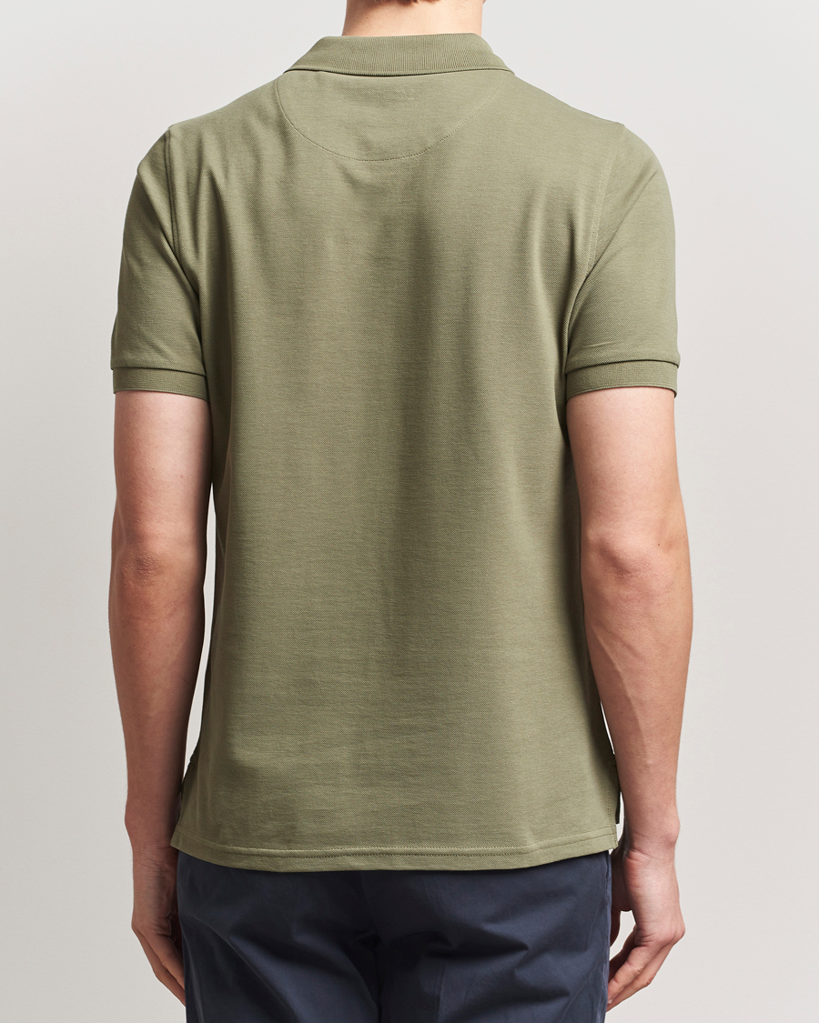 Herre | Polotrøjer | Stenströms | Organic Cotton Piquet Polo Shirt Olive