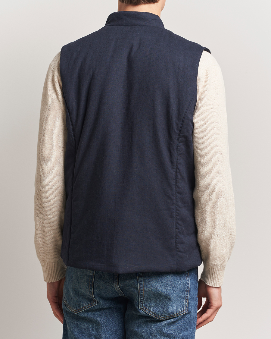 Herre | Jakker | Stenströms | Linen/Alcantar Vest Navy