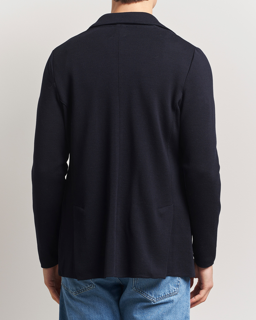 Herre | Blazere & jakker | Stenströms | Milano Knitted Merino Blazer Navy