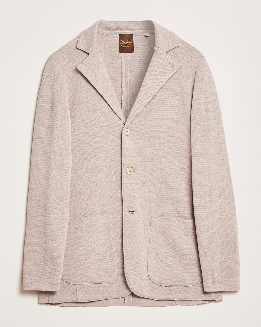 Herre | Blazere & jakker | Stenströms | Milano Knitted Blazer Beige
