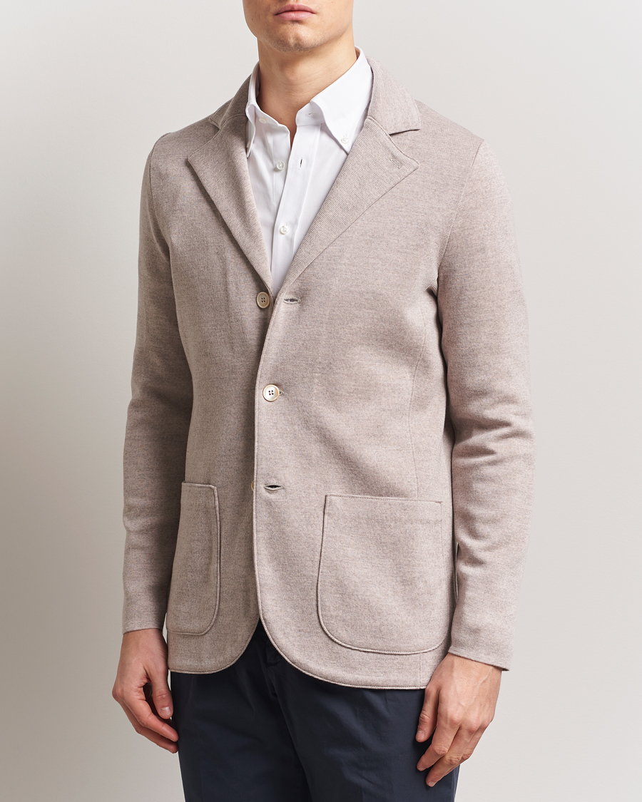 Herre | Blazere & jakker | Stenströms | Milano Knitted Blazer Beige