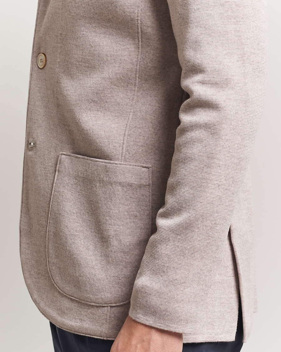 Herre | Blazere & jakker | Stenströms | Milano Knitted Blazer Beige