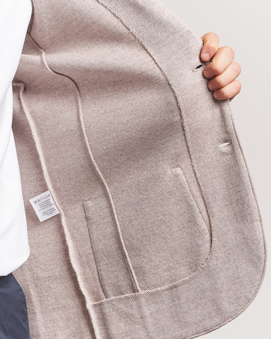 Herre | Blazere & jakker | Stenströms | Milano Knitted Blazer Beige