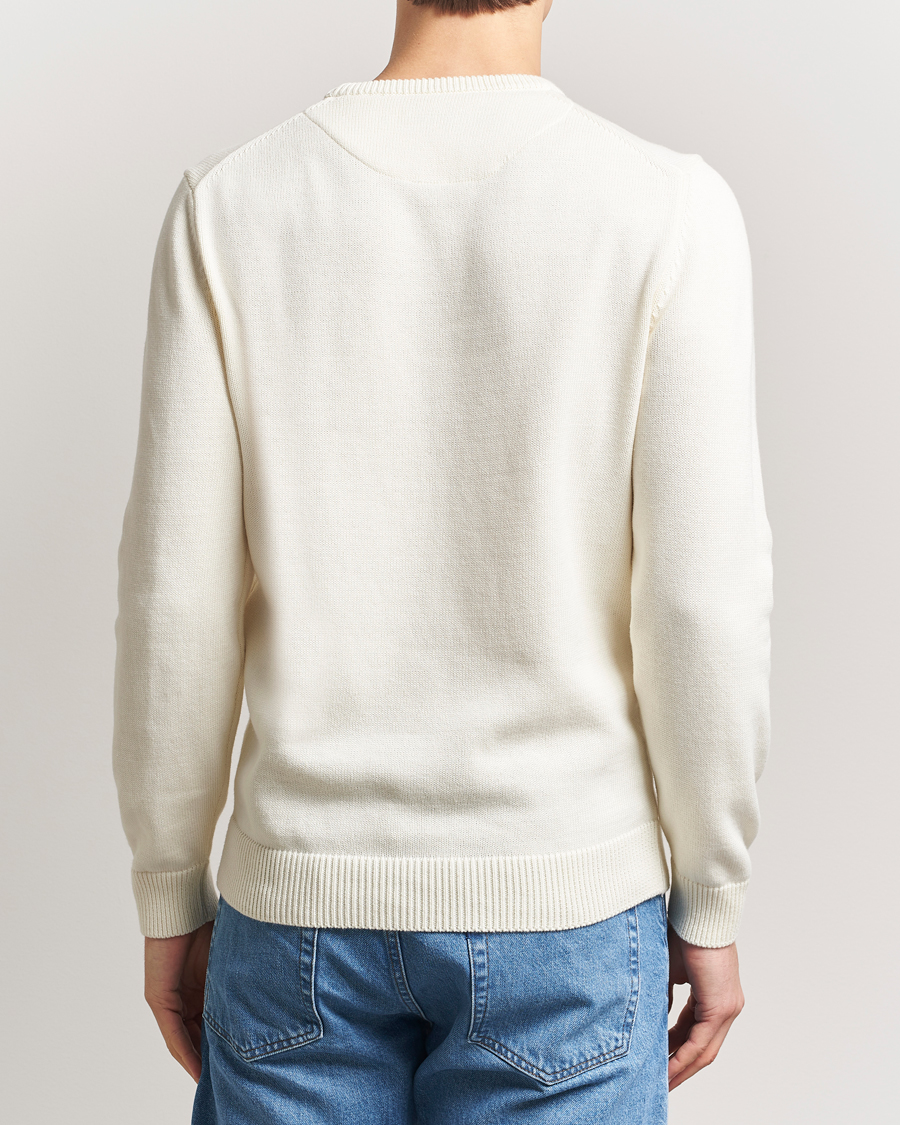 Herre | Trøjer | Stenströms | Organic Cotton Knitted Sweater White