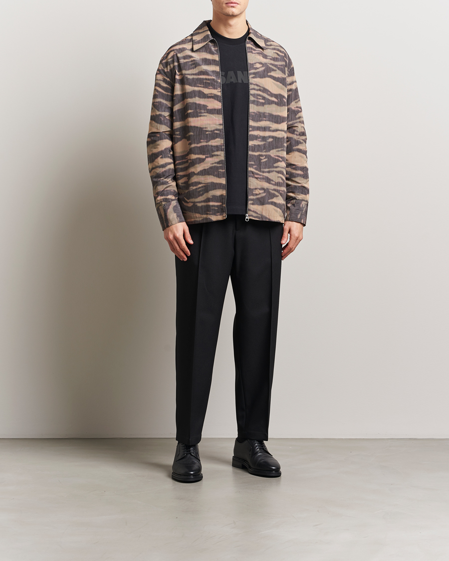 Herre | Bukser | Jil Sander | Regular Fit Gabardine Trousers Black
