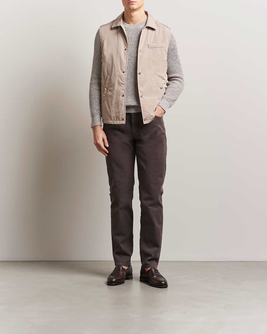Herre | Bukser | Brunello Cucinelli | Slim Fit Bull Denim Pants Dark Brown
