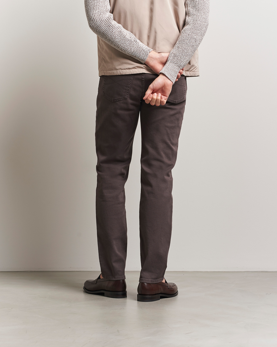 Herre | Bukser | Brunello Cucinelli | Slim Fit Bull Denim Pants Dark Brown