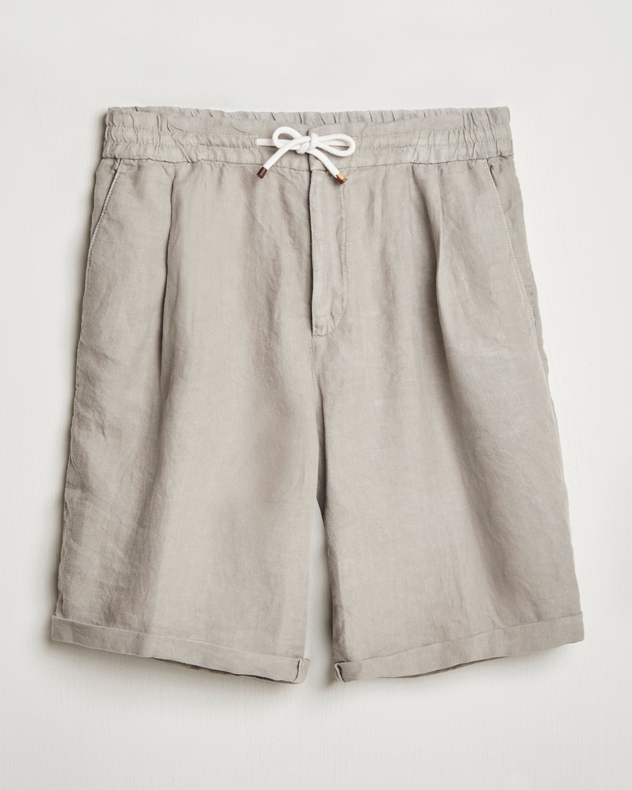 Herre | Shorts | Brunello Cucinelli | Drawstring Shorts Khaki
