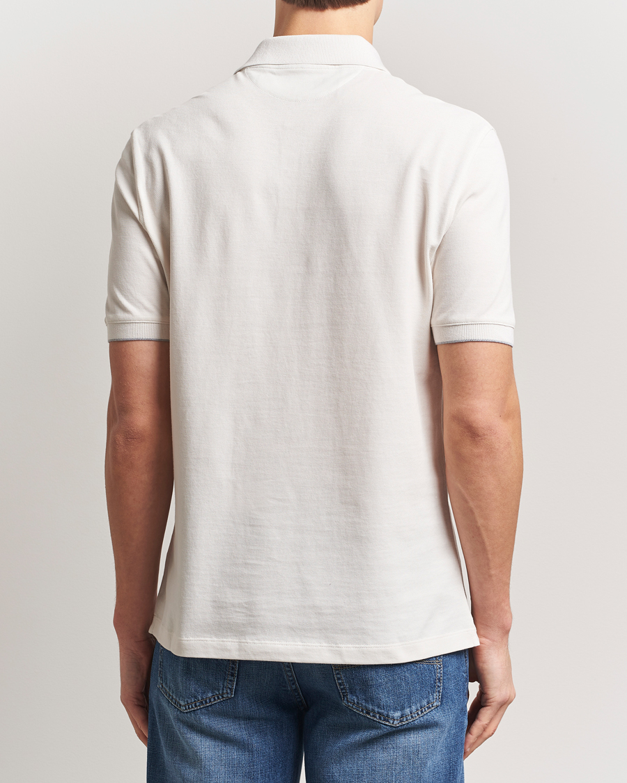 Herre | Polotrøjer | Brunello Cucinelli | Short Sleeve Logo Polo Off White