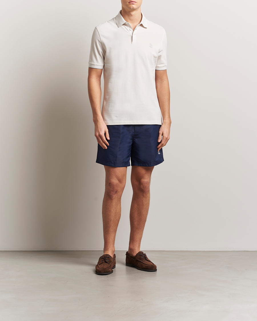 Herre | Badebukser | Brunello Cucinelli | Nylon Swim Trunks Navy