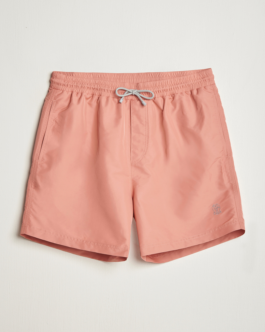 Herre | Badebukser | Brunello Cucinelli | Nylon Swim Trunks Dusty Red
