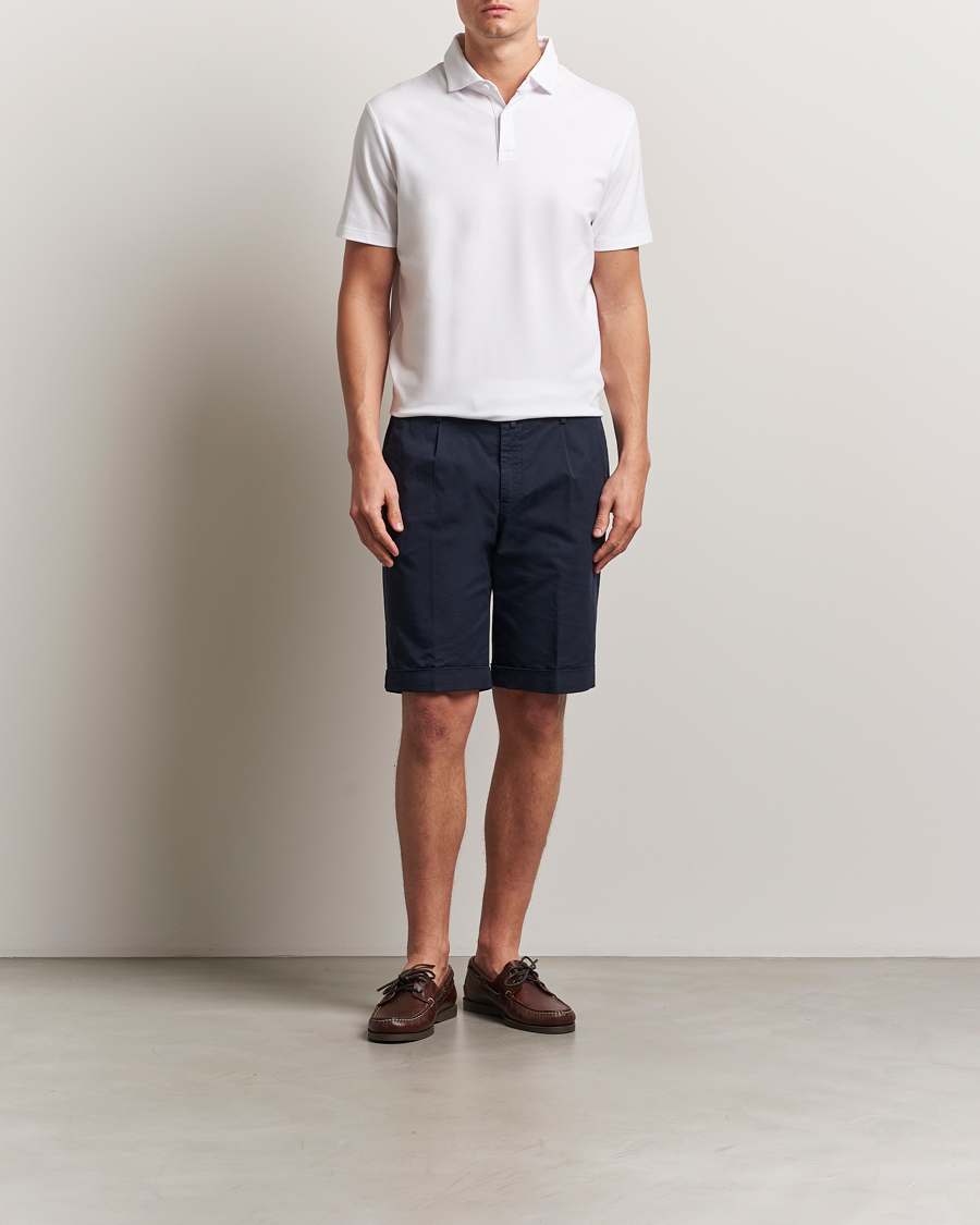 Herre | Polotrøjer | Charles Tyrwhitt | Short Sleeve Cotton Pique Polo White