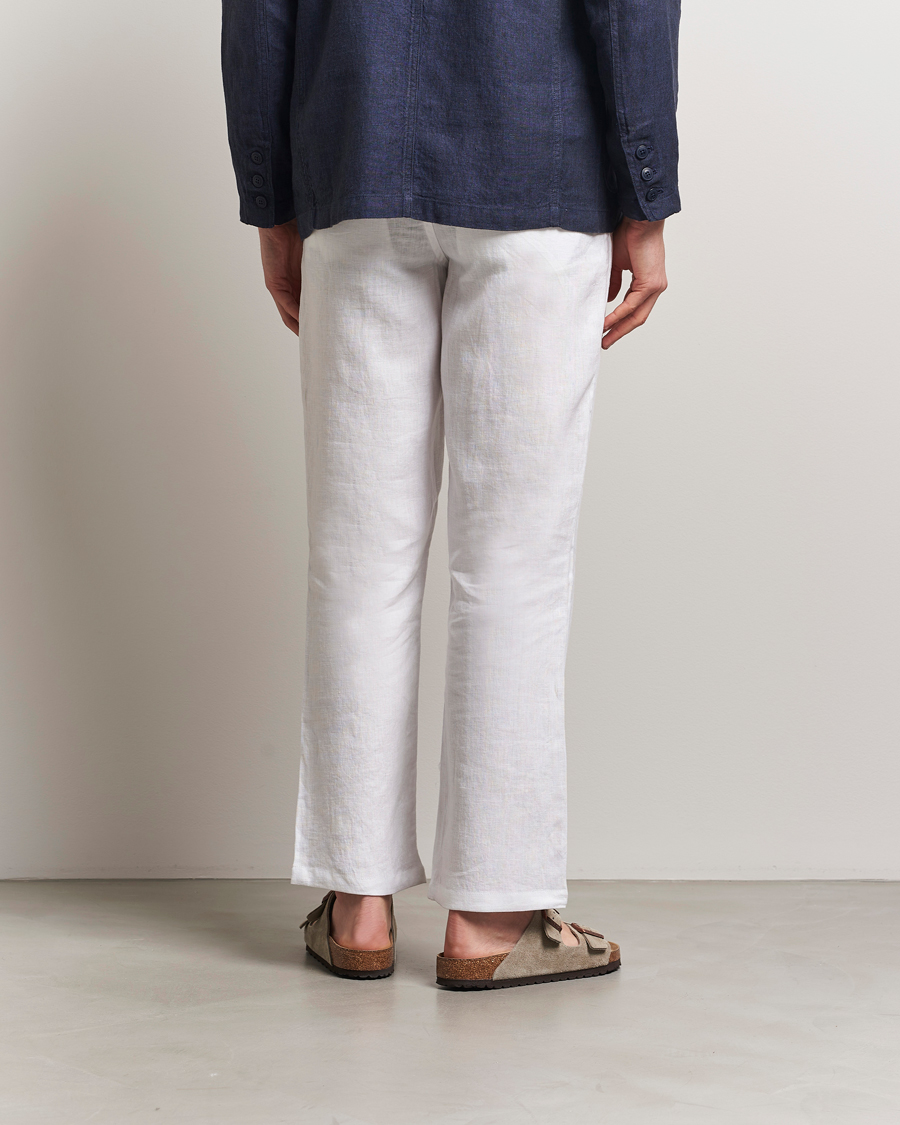 Herre | Bukser | KnowledgeCotton Apparel | Loose Linen Pants Bright White