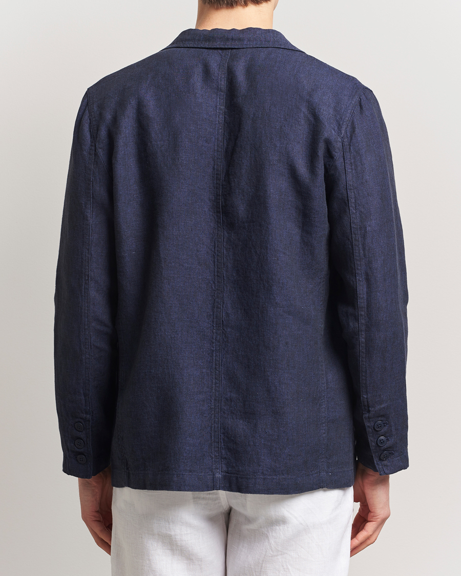 Herre | Blazere & jakker | KnowledgeCotton Apparel | Linen Blazer Total Eclipse