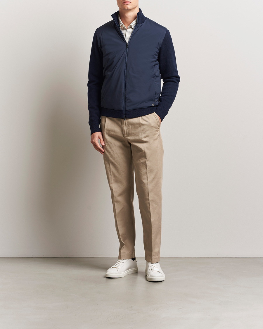 Herre | Jakker | Scandinavian Edition | Leeway Hybrid Jacket Navy Blue