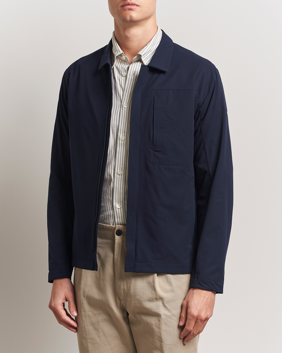 Herre | Jakker | Scandinavian Edition | Merge II Stretch Shirt Jacket Navy Blue