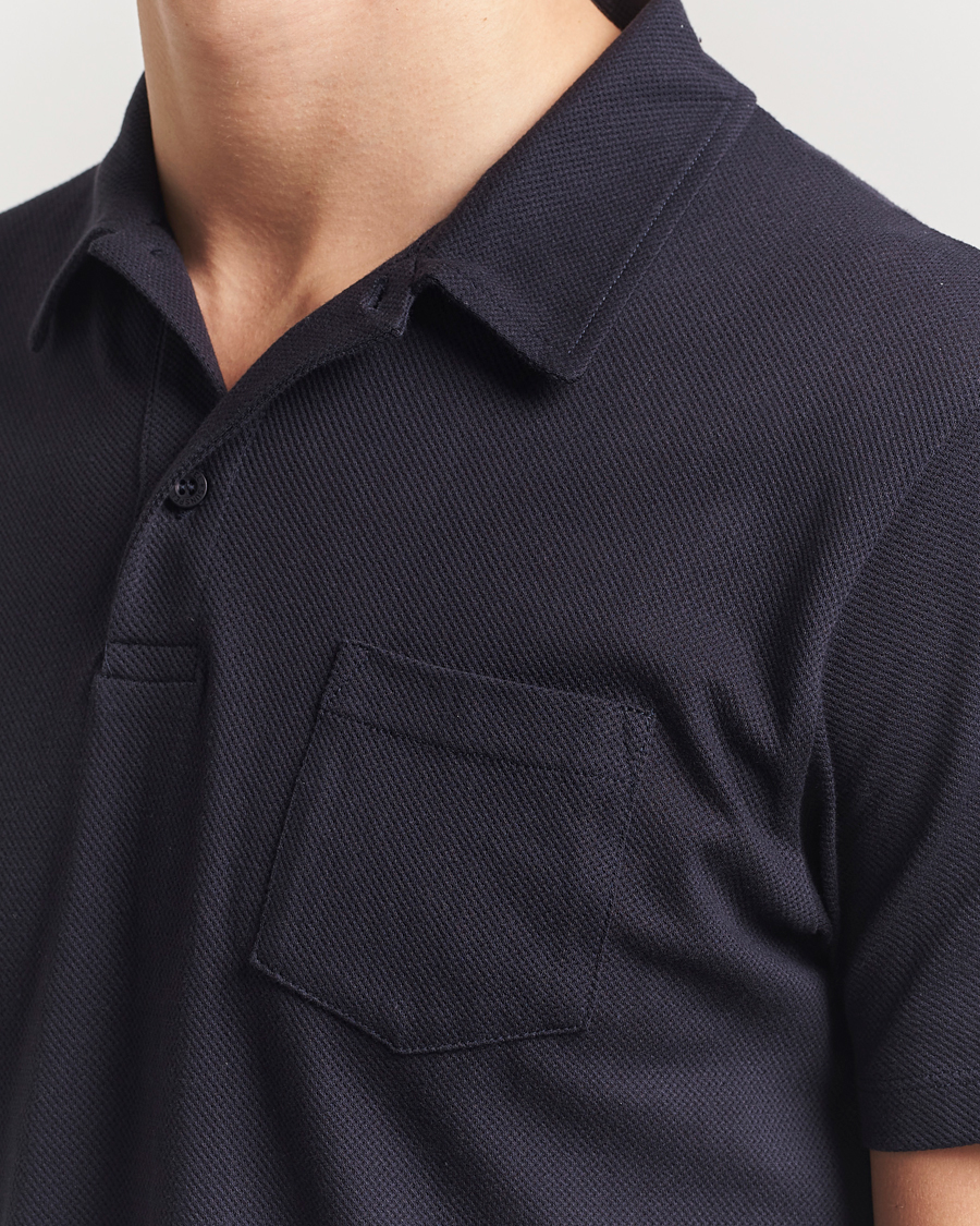 Herre | Polotrøjer | Sunspel | Riviera Polo Shirt Midnight Navy