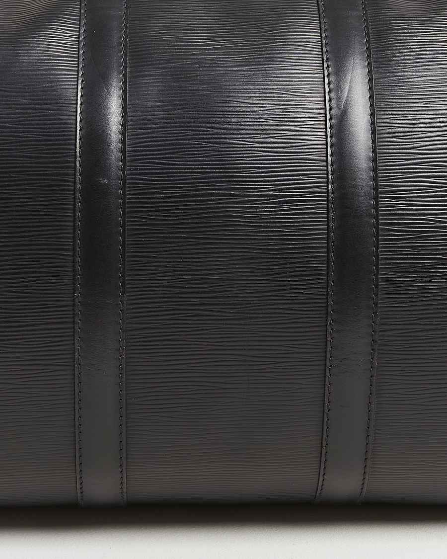 Herre | Louis Vuitton Pre-Owned Keepall 45 Epi Leather Bag Black | Louis Vuitton Pre-Owned | Keepall 45 Epi Leather Bag Black