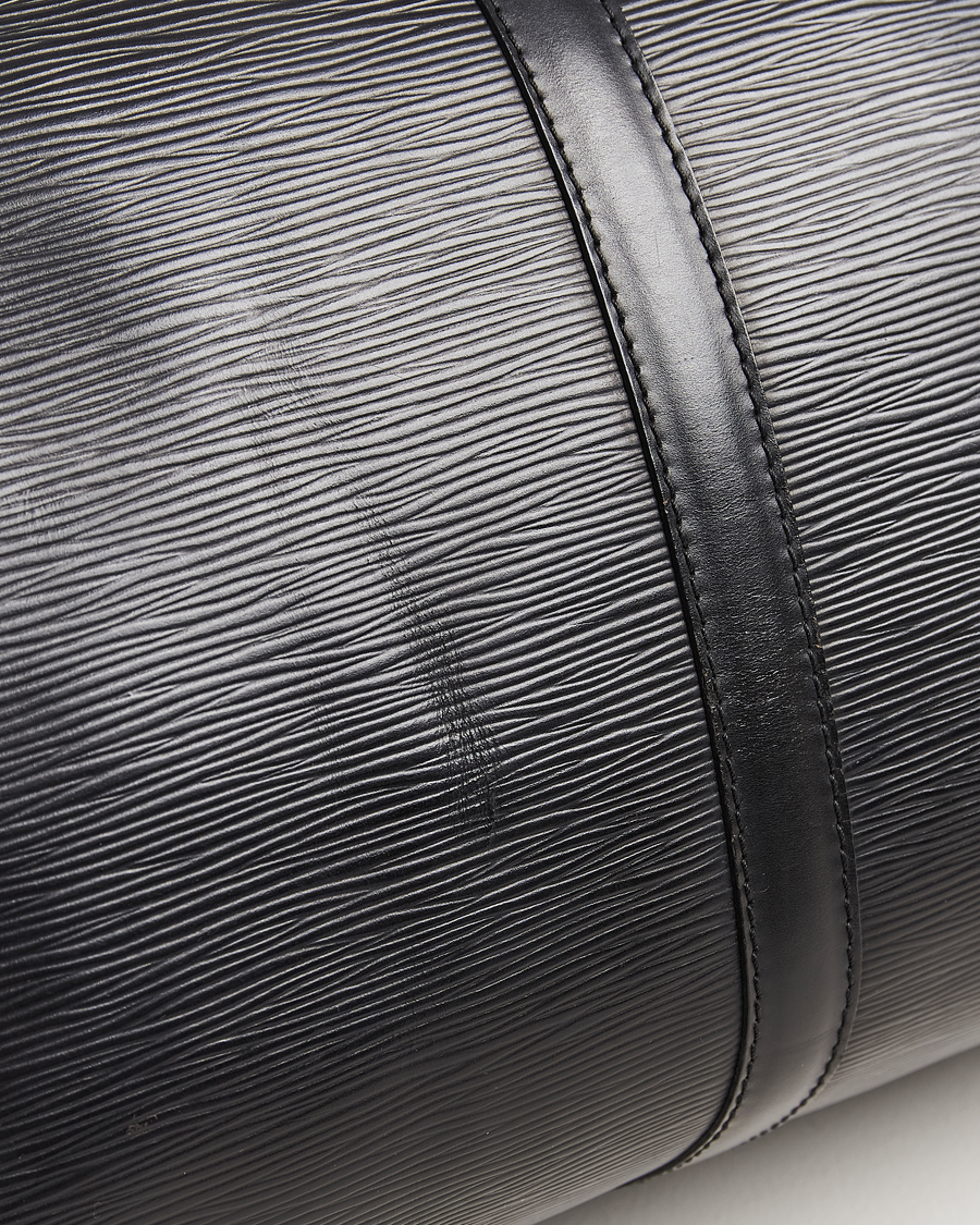 Herre | Louis Vuitton Pre-Owned Keepall 45 Epi Leather Bag Black | Louis Vuitton Pre-Owned | Keepall 45 Epi Leather Bag Black