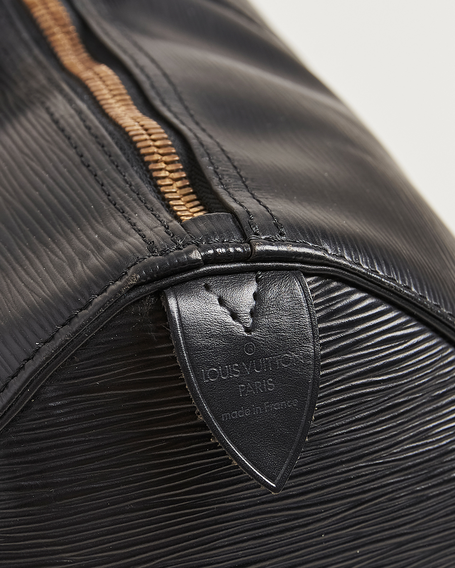 Herre | Louis Vuitton Pre-Owned Keepall 45 Epi Leather Bag Black | Louis Vuitton Pre-Owned | Keepall 45 Epi Leather Bag Black