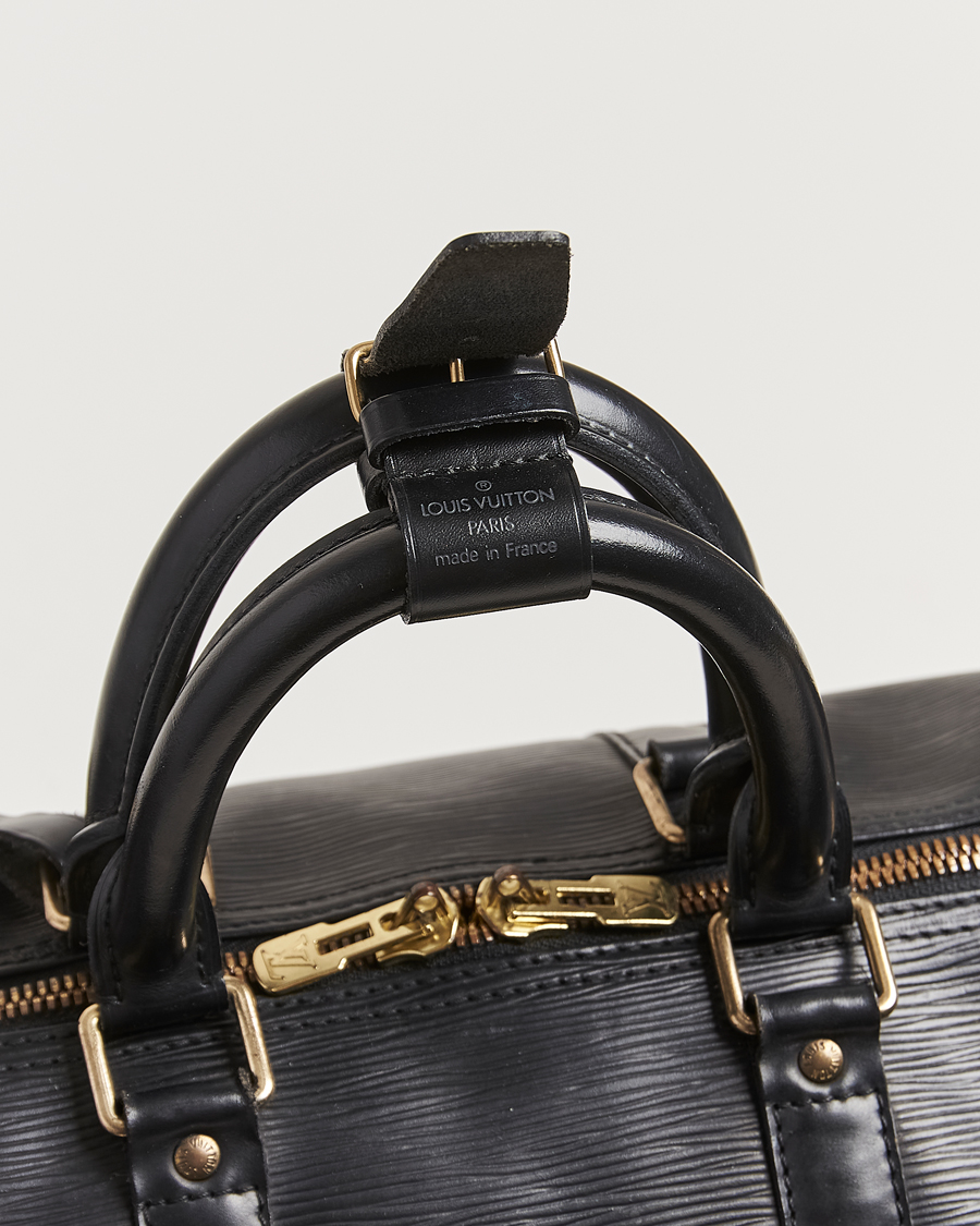 Herre | Louis Vuitton Pre-Owned Keepall 45 Epi Leather Bag Black | Louis Vuitton Pre-Owned | Keepall 45 Epi Leather Bag Black