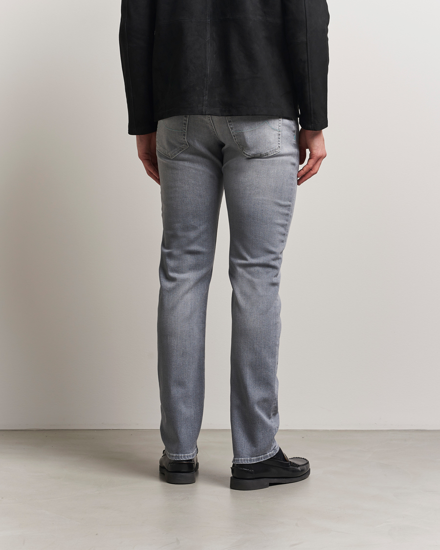 Herre | Jeans | Jacob Cohën | Nick Slim Fit Stretch Jeans Light Grey