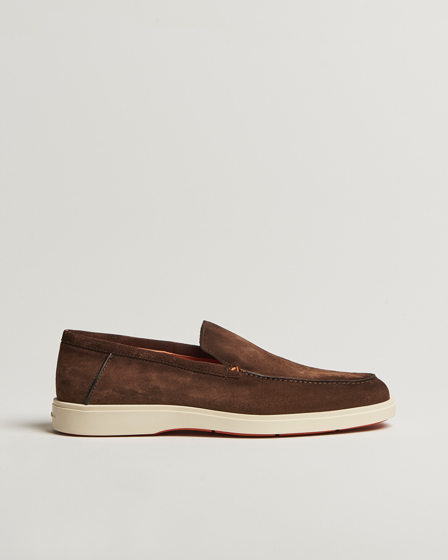 Herre | Loafers | Santoni | Detroit Loafer Brown Suede