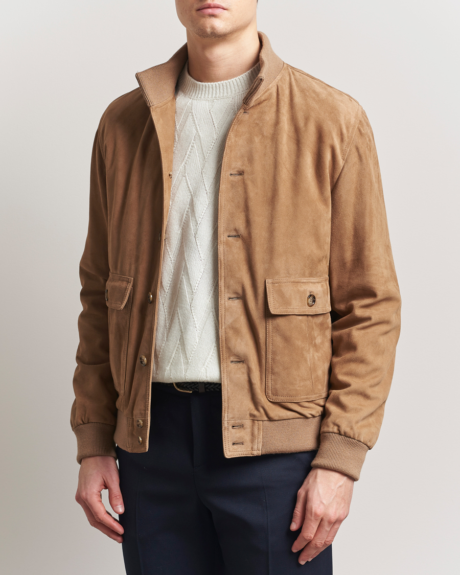 Herre | Jakker | Valstar | Valstarino Suede Jacket Arachide