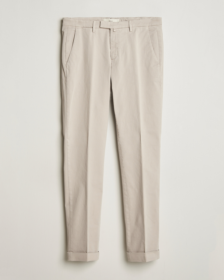 Herre | Bukser | Briglia 1949 | Slim Fit Cotton Stretch Chino Beige
