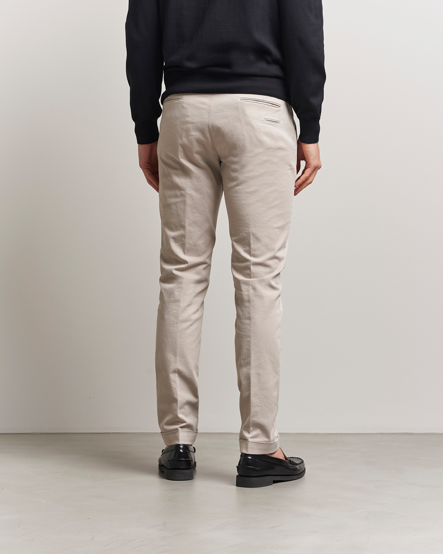 Herre | Bukser | Briglia 1949 | Slim Fit Cotton Stretch Chino Beige