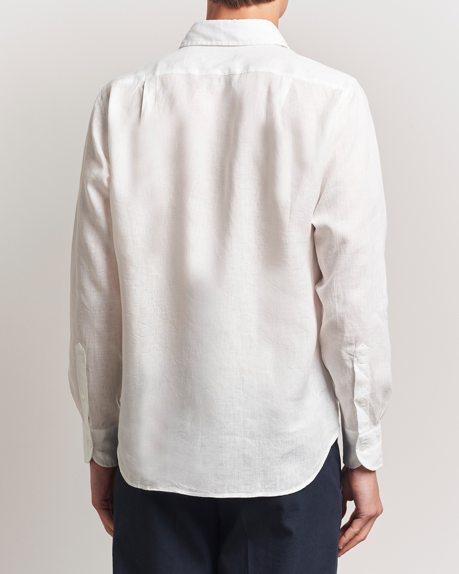 Herre | Skjorter | Drake's | Linen Summer Shirt Ecru