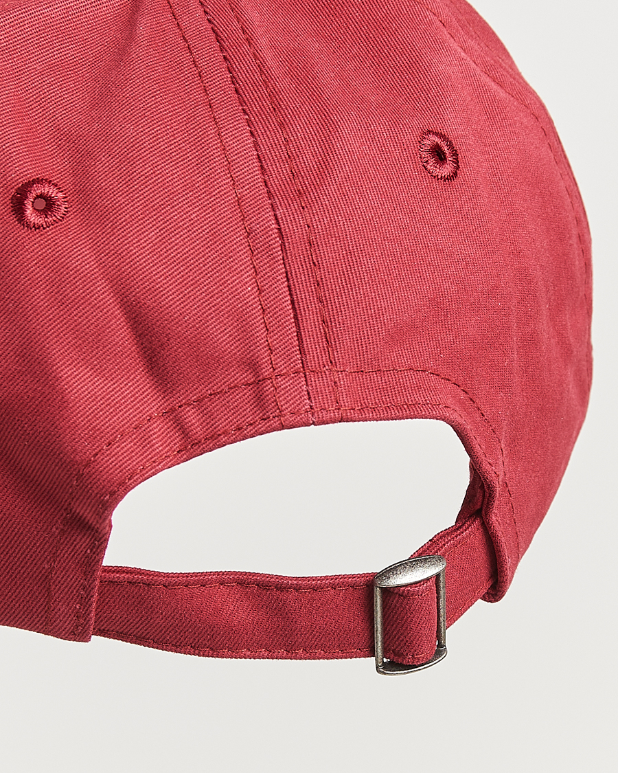 Herre | Drake's Stem Flower Baseball Cap Maroon | Drake's | Stem Flower Baseball Cap Maroon