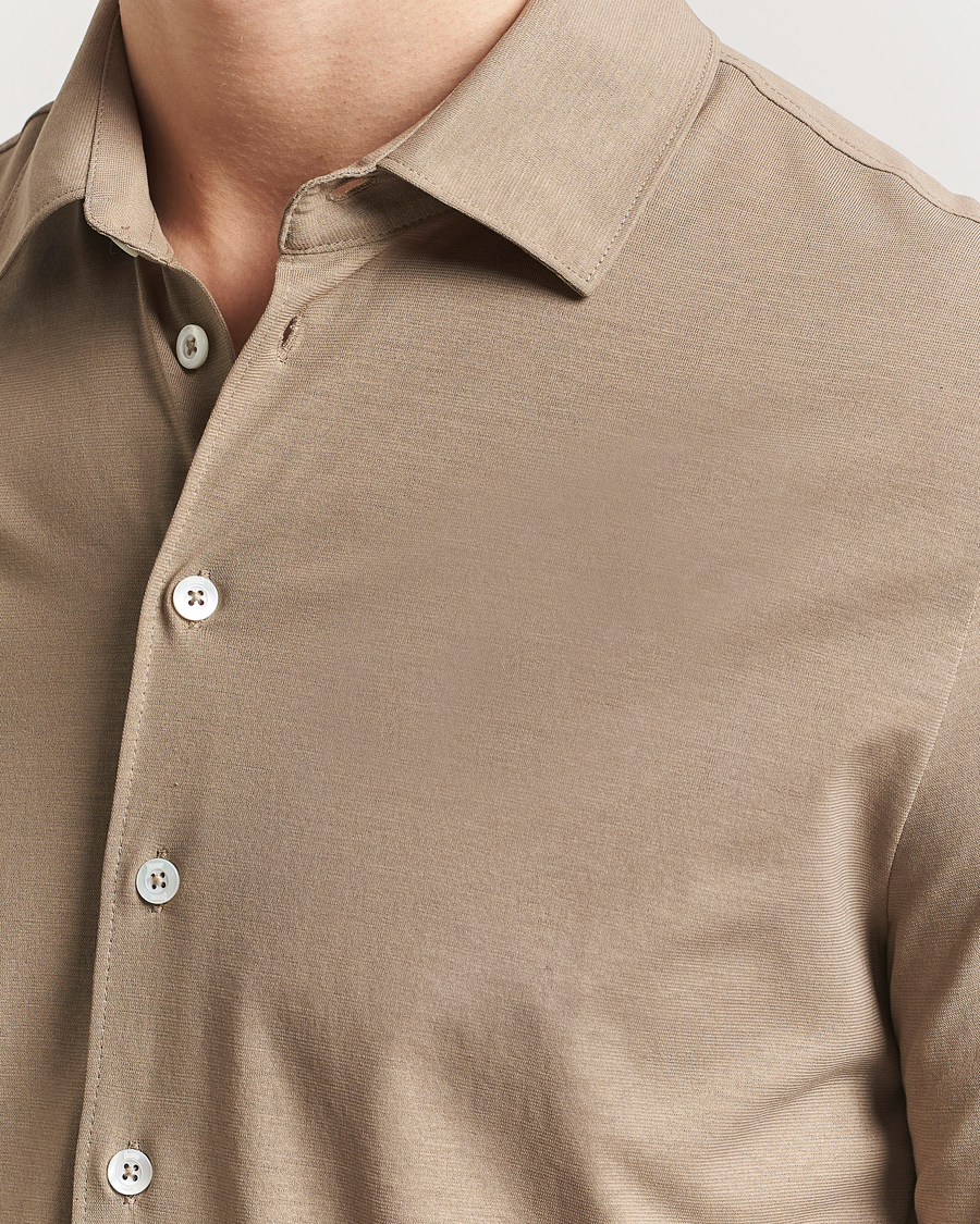 Herre | Skjorter | Herno | Cotton Crepe Shirt Olive
