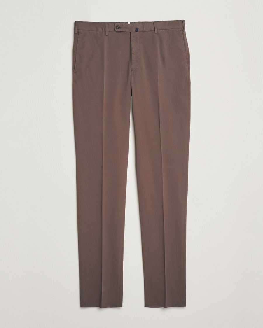 Herre | Chinos | Incotex | Regular Fit Comfort Chinos Brown