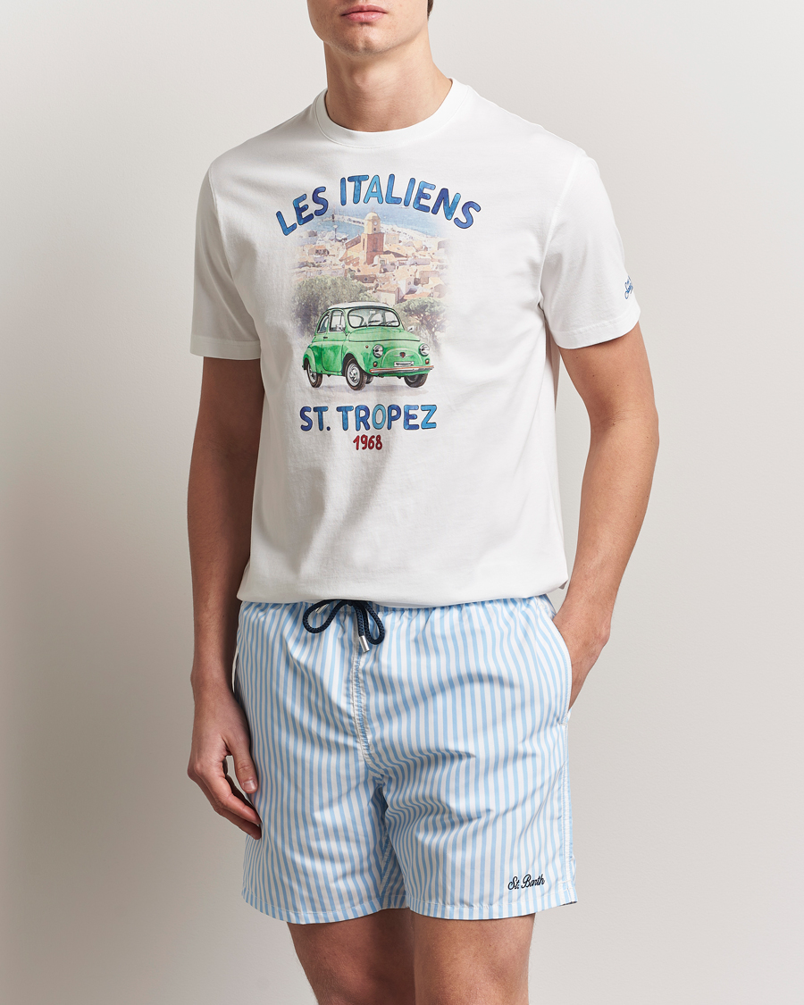 Herre | T-Shirts | MC2 Saint Barth | Printed Cotton T-Shirt Italiennes