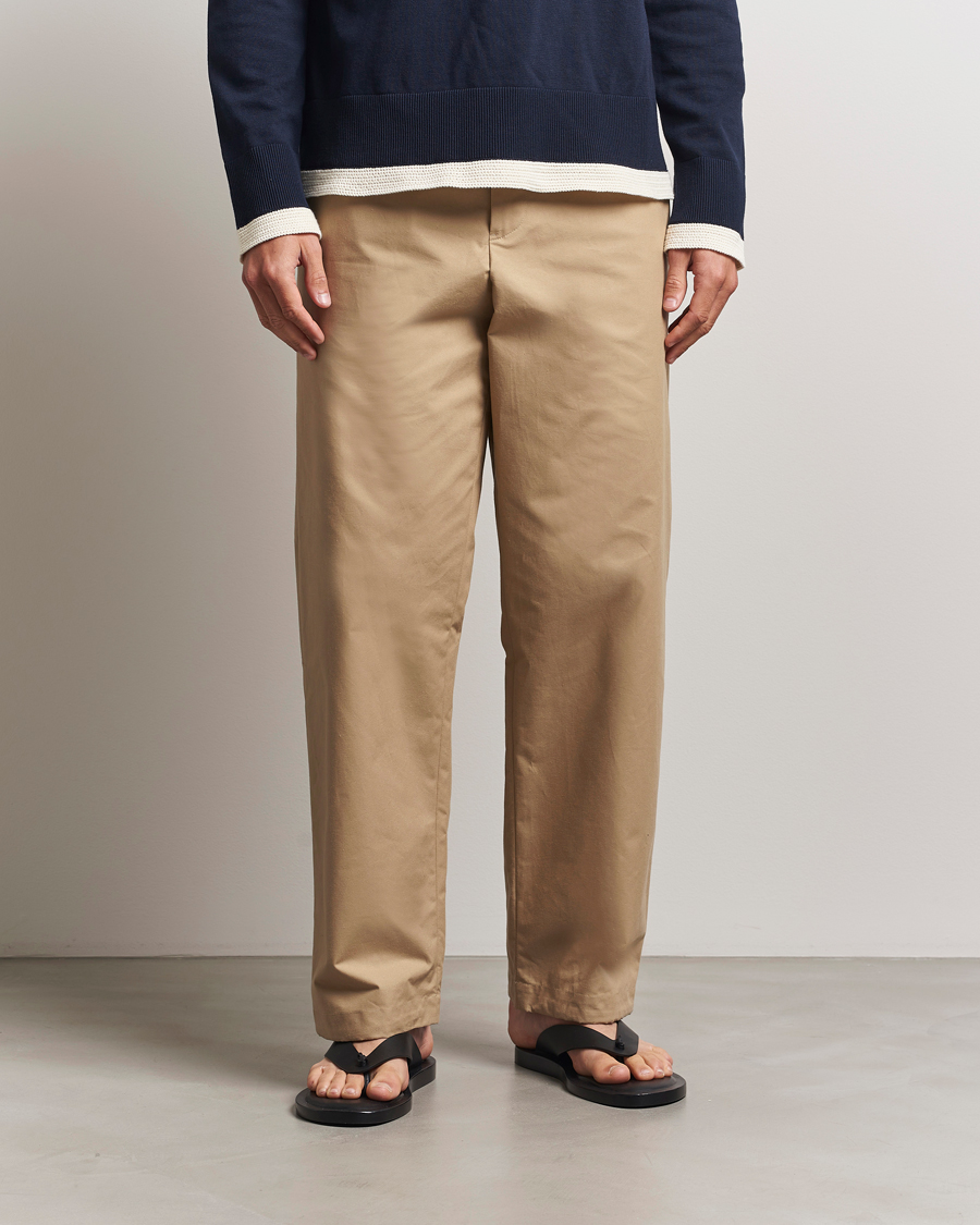 Herre | Bukser | Jil Sander | Organic Cotton Trousers Khaki