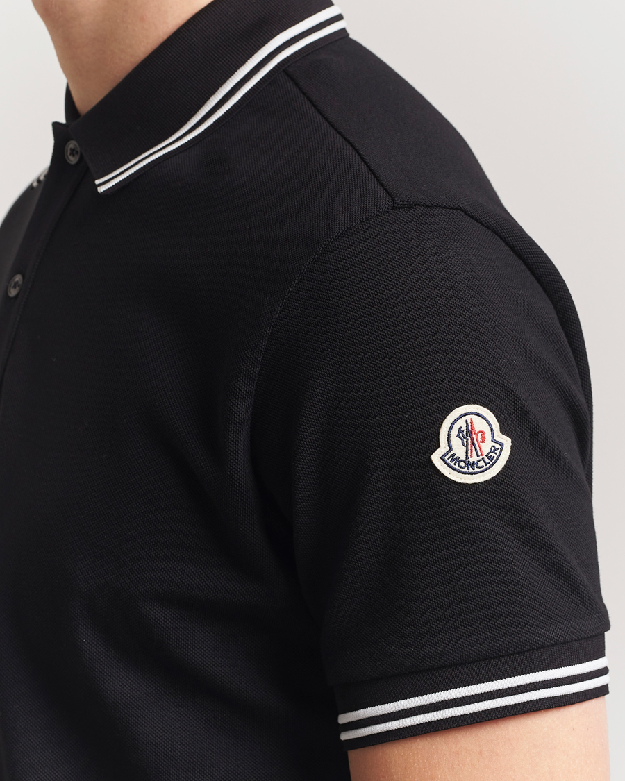 Herre | Polotrøjer | Moncler | Contrast Rib Polo Black
