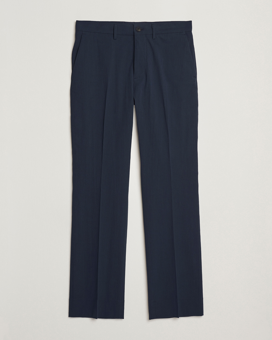 Herre | Bukser | J.Lindeberg | Dropper Seersucker Pants Navy