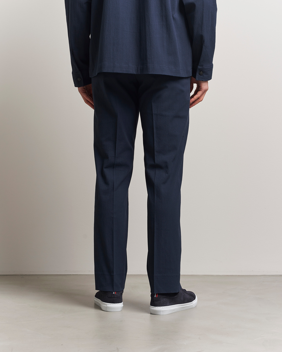 Herre | Bukser | J.Lindeberg | Dropper Seersucker Pants Navy
