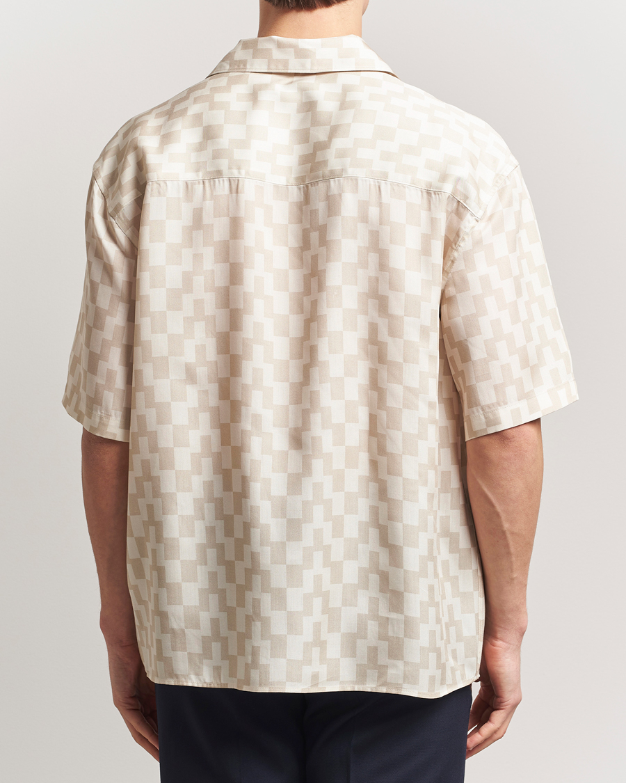 Herre | Skjorter | J.Lindeberg | Ellis Stack Bridge Print Shirt Moonbeam