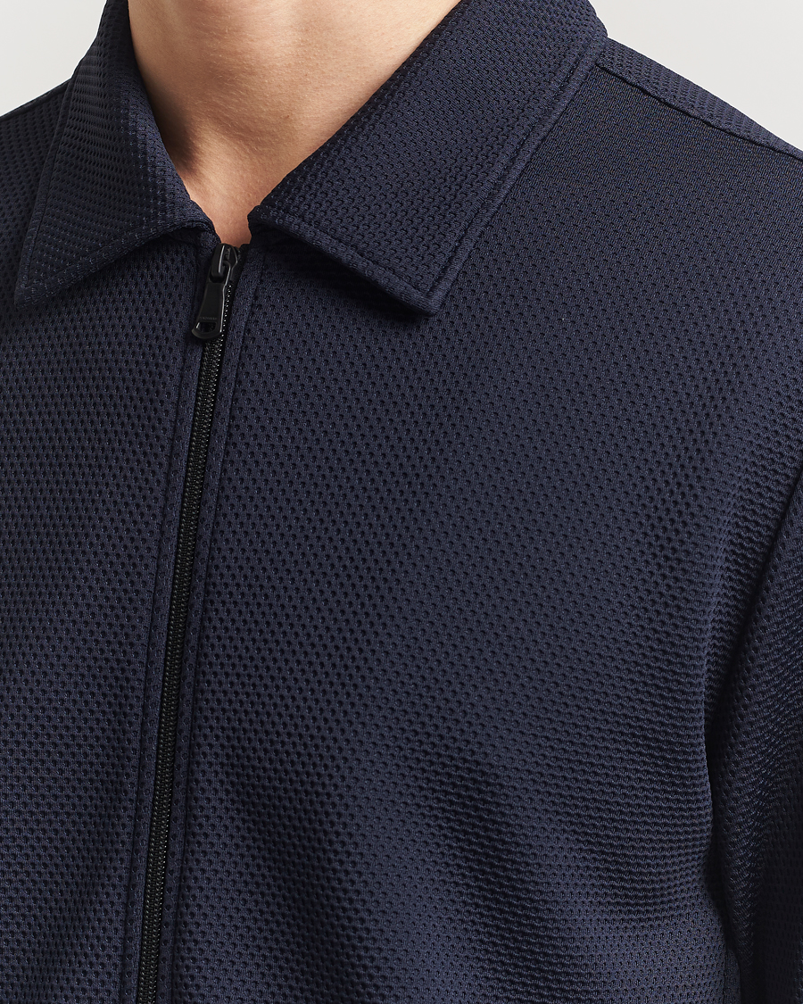 Herre | Trøjer | J.Lindeberg | Lansa Jersey Zip Jacket Navy