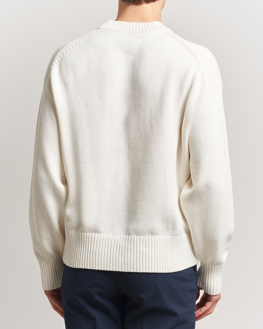Herre | Trøjer | J.Lindeberg | Eddy Cotton/Wool Crewneck White