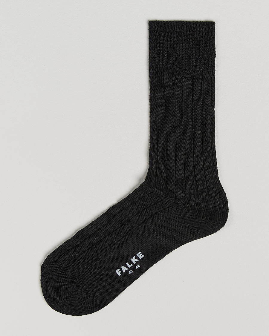 Herre | Strømper | Falke | Bay Linen/Cotton Rib Sock Black