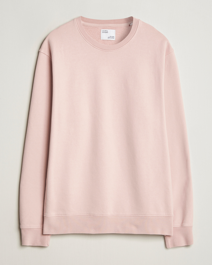 Herre | Trøjer | Colorful Standard | Classic Organic Crew Neck Sweat Faded Pink