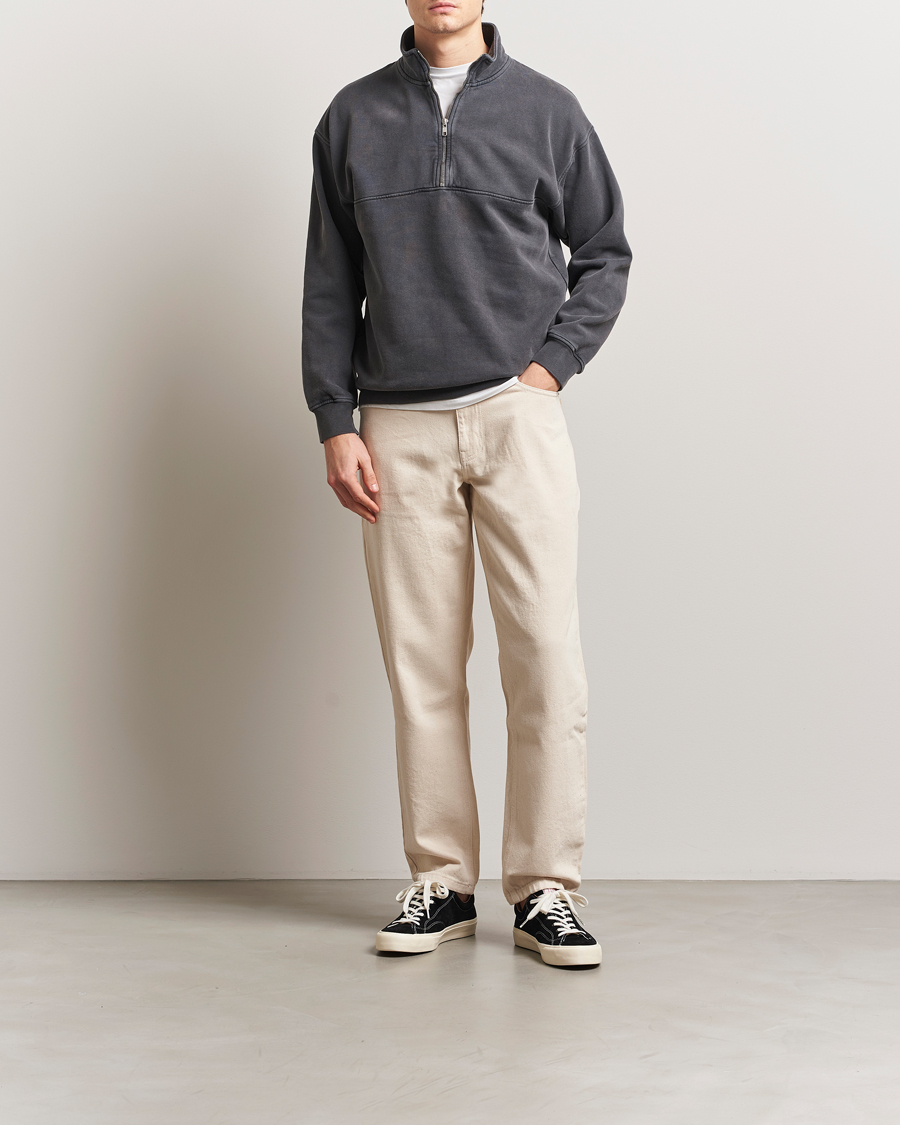 Herre | Trøjer | Colorful Standard | Classic Organic Half-Zip Faded Black